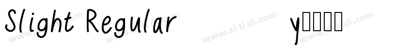 Slight Regular字体转换